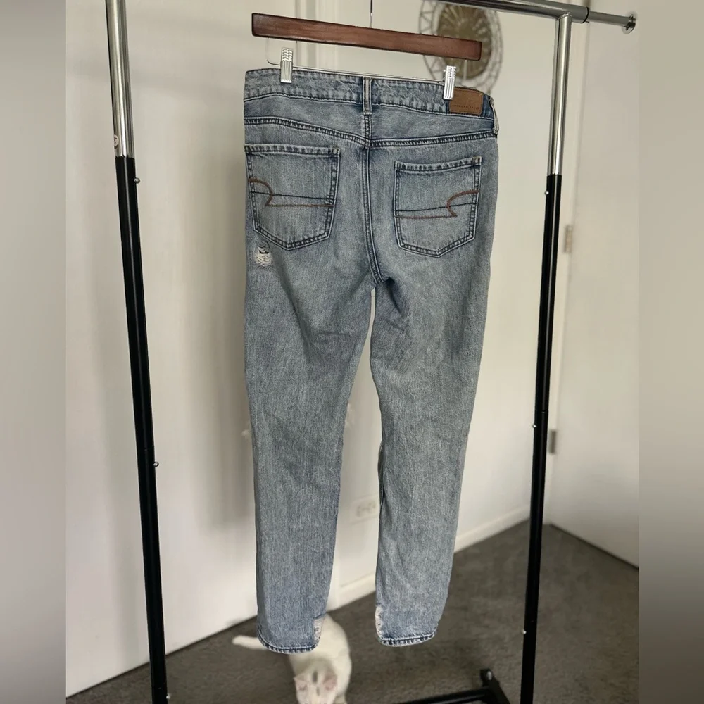 Distressed Blue Jeans - Picture 3 of 5